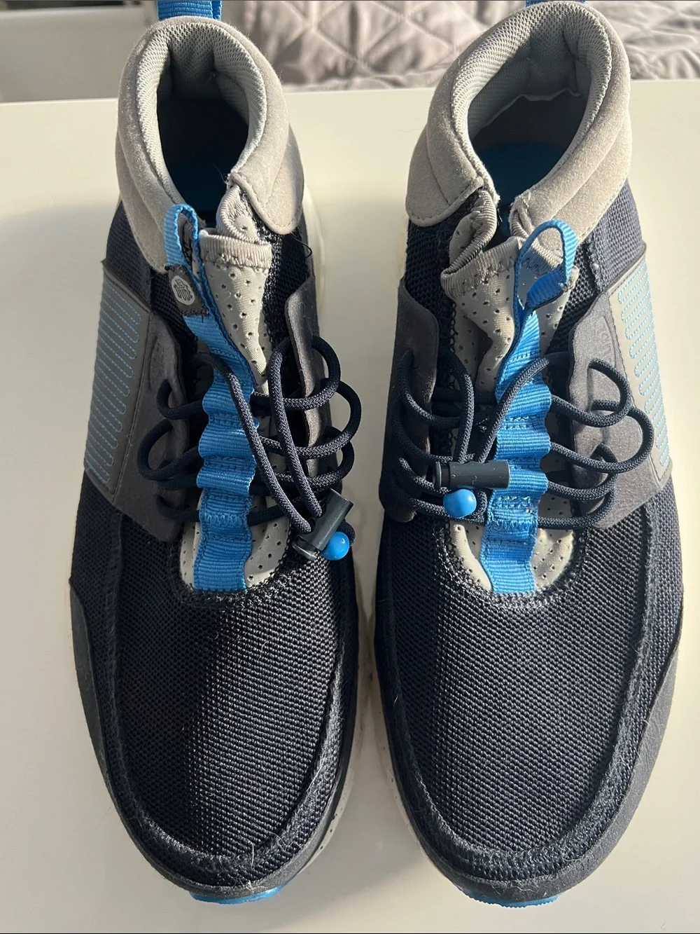 Hey Dude Black and Blue Athletic Sneakers